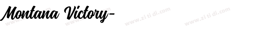 Montana Victory字体转换